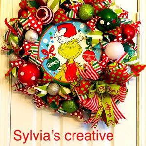 Grinch Christmas wreath